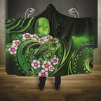 New Zealand Aotearoa Kakapo Hooded Blanket Maori Pattern With Manuka Galaxy Style - Aussie Hoodie
