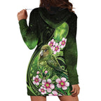 New Zealand Aotearoa Kakapo Hoodie Dress Maori Pattern With Manuka Galaxy Style - Aussie Hoodie