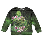 New Zealand Aotearoa Kakapo Kid Ugly Christmas Sweater Maori Pattern With Manuka Galaxy Style - Aussie Hoodie