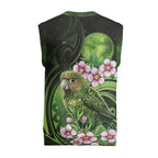 New Zealand Aotearoa Kakapo Christmas Knitted V-Neck Vest Maori Pattern With Manuka Galaxy Style - Aussie Hoodie