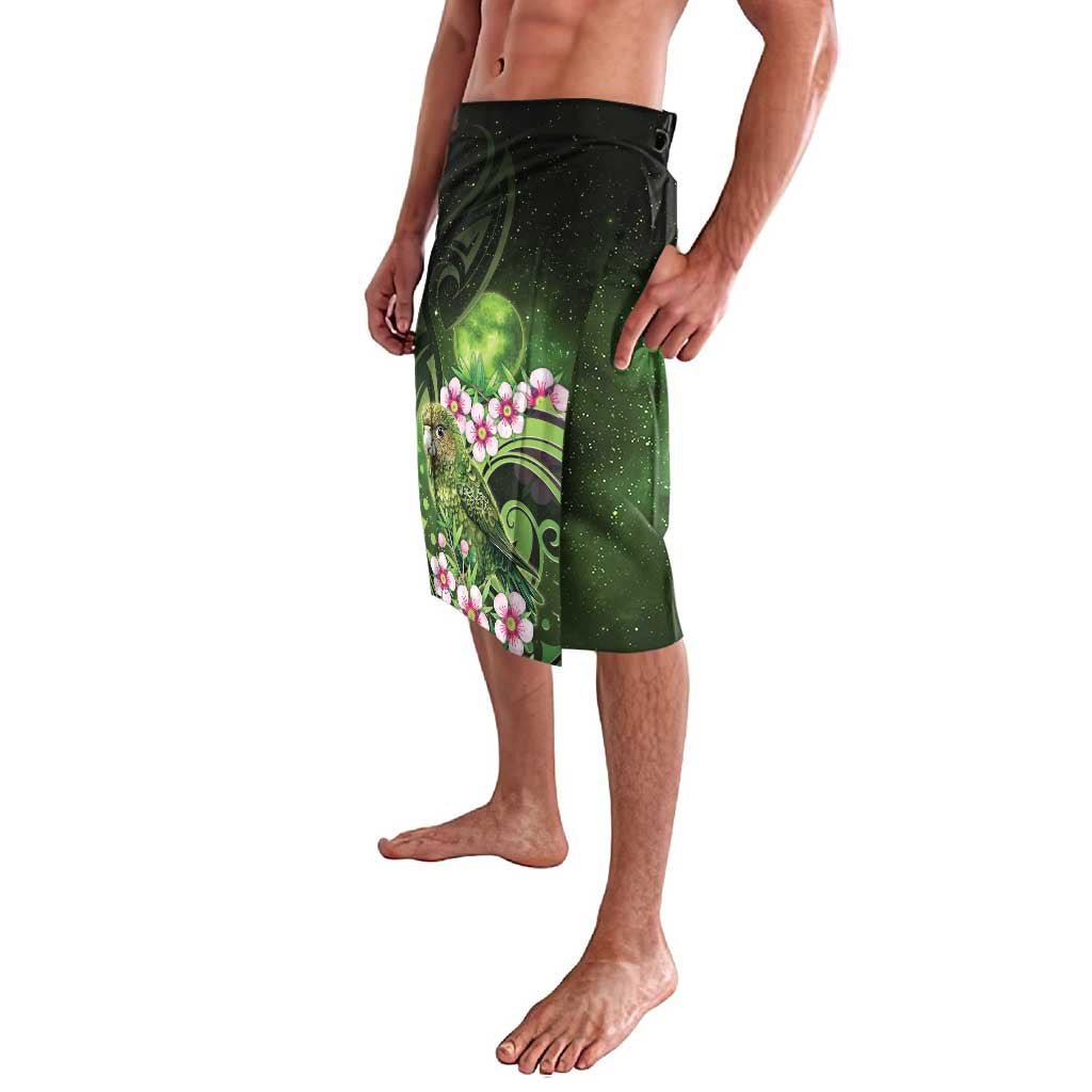 New Zealand Aotearoa Kakapo Lavalava Maori Pattern With Manuka Galaxy Style - Aussie Hoodie