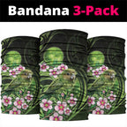 New Zealand Aotearoa Kakapo Neck Gaiter Maori Pattern With Manuka Galaxy Style - Aussie Hoodie