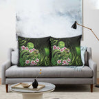 New Zealand Aotearoa Kakapo Pillow Cover Maori Pattern With Manuka Galaxy Style - Aussie Hoodie