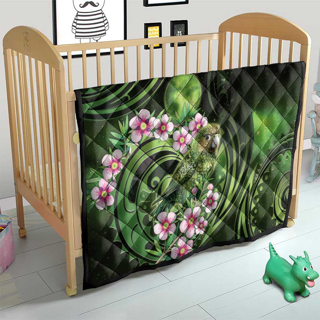 New Zealand Aotearoa Kakapo Quilt Maori Pattern With Manuka Galaxy Style - Aussie Hoodie