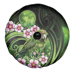 New Zealand Aotearoa Kakapo Spare Tire Cover Maori Pattern With Manuka Galaxy Style - Aussie Hoodie