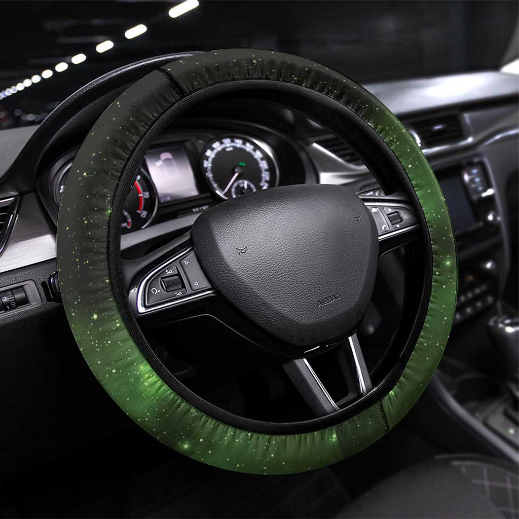 New Zealand Aotearoa Kakapo Steering Wheel Cover Maori Pattern With Manuka Galaxy Style - Aussie Hoodie