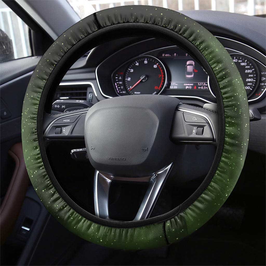 New Zealand Aotearoa Kakapo Steering Wheel Cover Maori Pattern With Manuka Galaxy Style - Aussie Hoodie