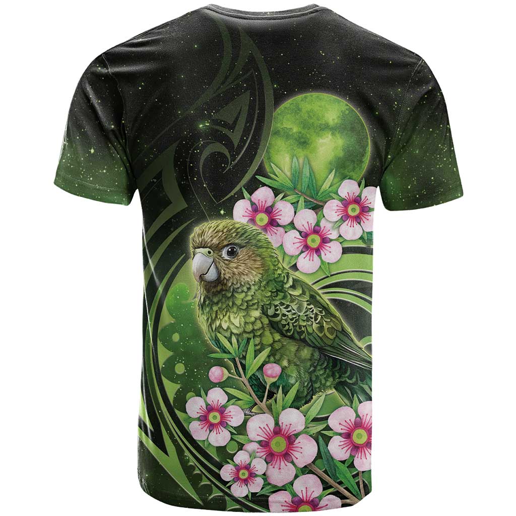 New Zealand Aotearoa Kakapo T Shirt Maori Pattern With Manuka Galaxy Style - Aussie Hoodie