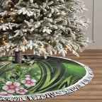 New Zealand Aotearoa Kakapo Tree Skirt Maori Pattern With Manuka Galaxy Style - Aussie Hoodie