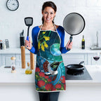 New Zealand Tui Bird Apron Maori Koru With Pohutukawa Galaxy Style - Aussie Hoodie