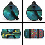 New Zealand Tui Bird Duffle Bag Maori Koru With Pohutukawa Galaxy Style