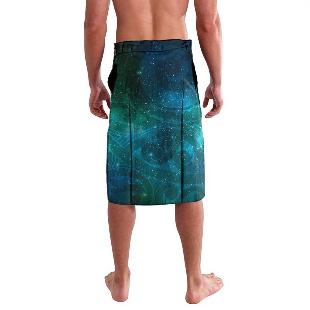 New Zealand Tui Bird Lavalava Maori Koru With Pohutukawa Galaxy Style - Aussie Hoodie