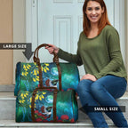 New Zealand Tui Bird Travel Bag Maori Koru With Pohutukawa Galaxy Style - Aussie Hoodie