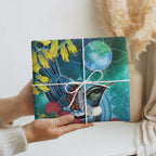 New Zealand Tui Bird Wrapping Paper Maori Koru With Pohutukawa Galaxy Style