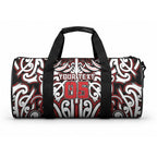 Custom Aotearoa Ngapuhi Duffle Bag Maori Tribal Pattern Mix Poutama