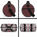 Custom Aotearoa Ngapuhi Duffle Bag Maori Tribal Pattern Mix Poutama
