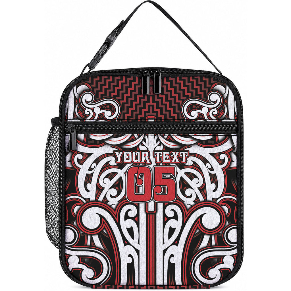 Custom Aotearoa Ngapuhi Lunch Bag Maori Tribal Pattern Mix Poutama