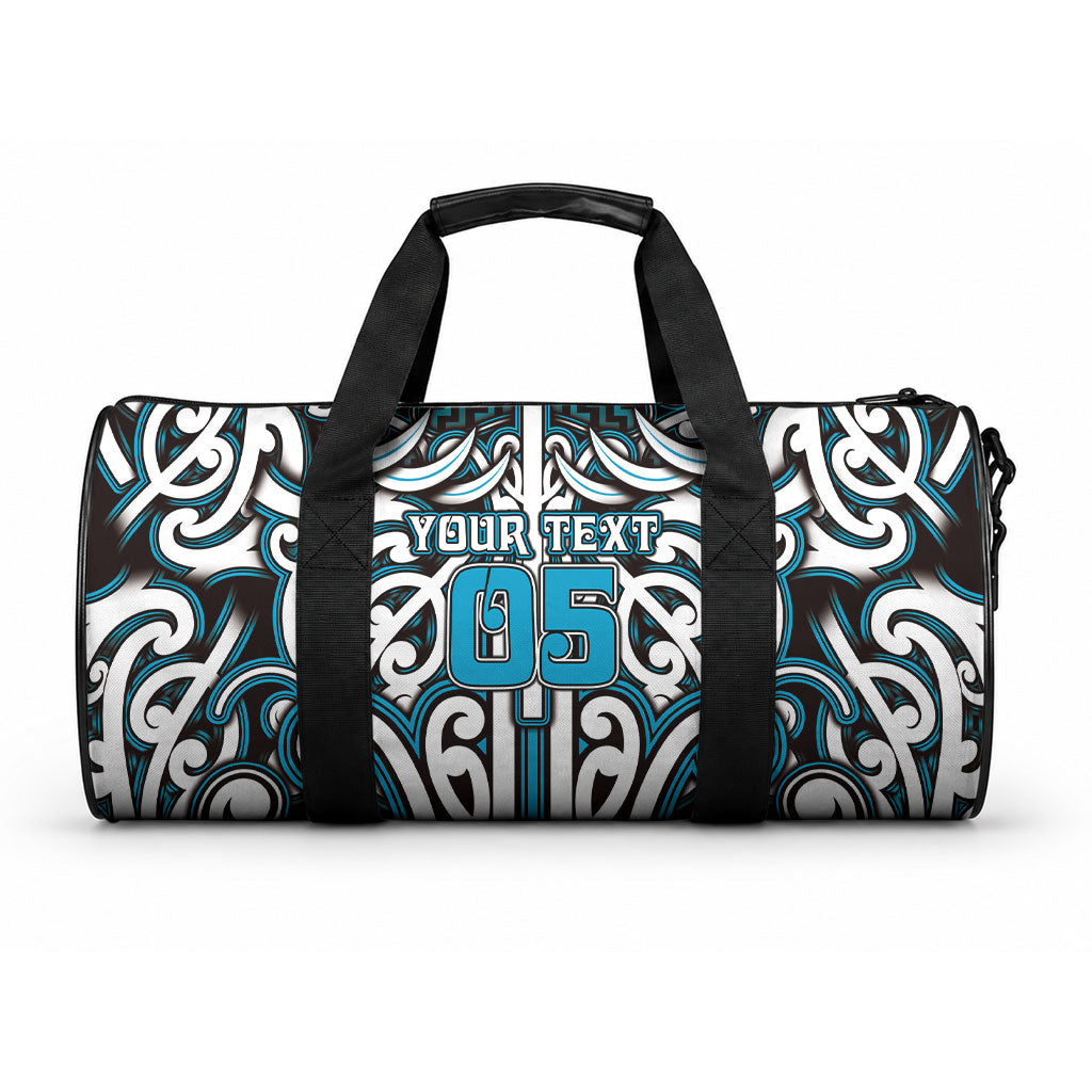 Custom Aotearoa Ngati Porou Duffle Bag Maori Tribal Pattern Mix Poutama