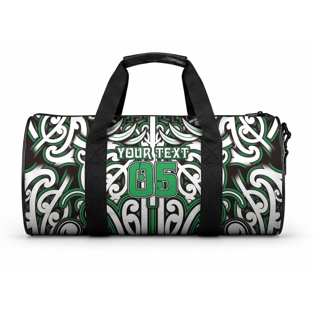 Custom Aotearoa Ngai Tahu Duffle Bag Maori Tribal Pattern Mix Poutama