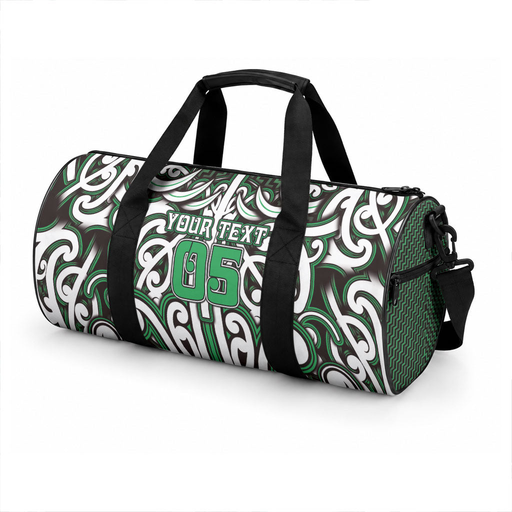 Custom Aotearoa Ngai Tahu Duffle Bag Maori Tribal Pattern Mix Poutama