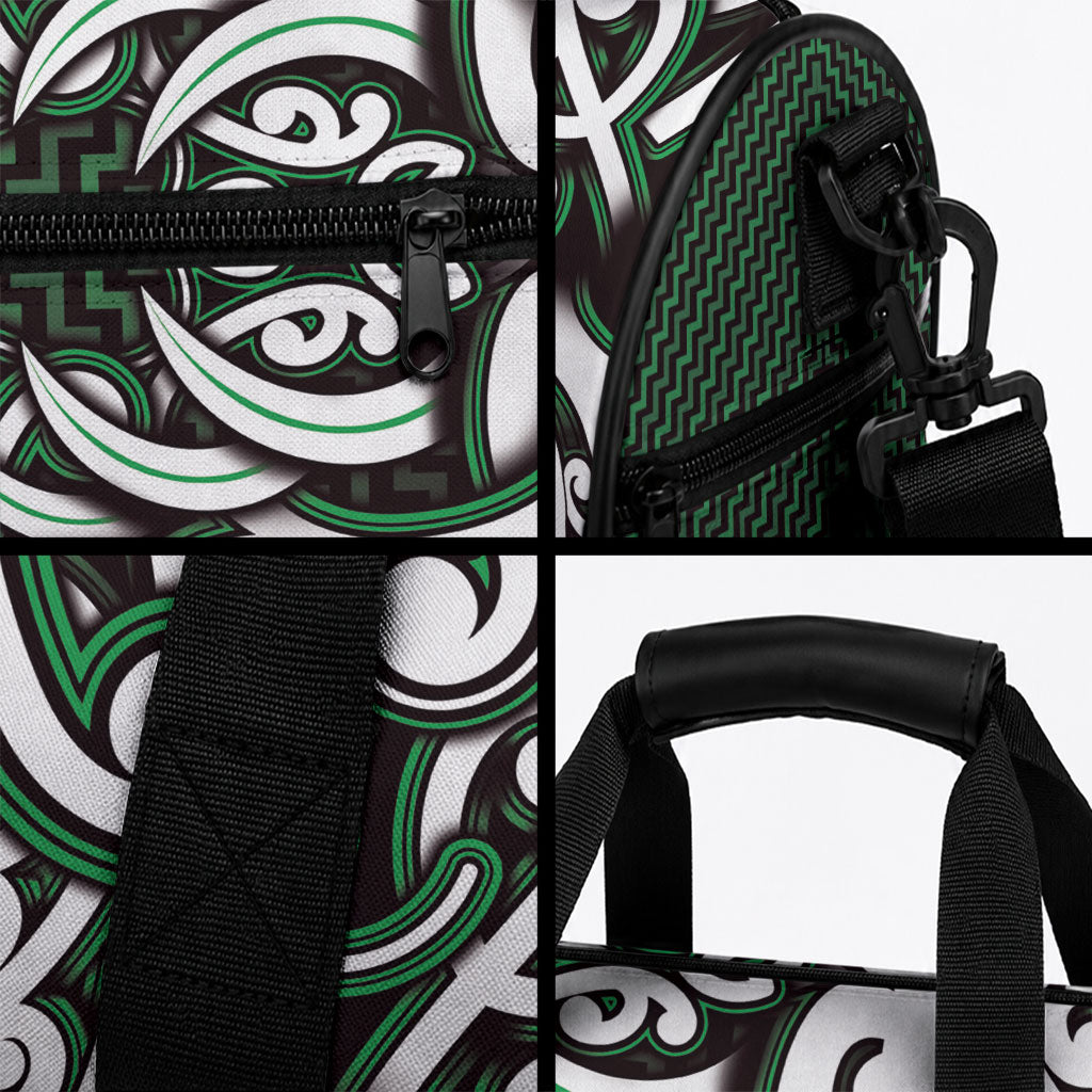 Custom Aotearoa Ngai Tahu Duffle Bag Maori Tribal Pattern Mix Poutama