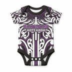 Custom Aotearoa Rangitane Baby Onesie Maori Tribal Pattern Mix Poutama