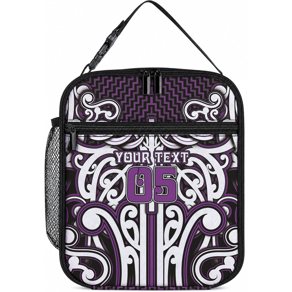 Custom Aotearoa Rangitane Lunch Bag Maori Tribal Pattern Mix Poutama