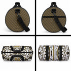 Custom Aotearoa Taranaki Duffle Bag Maori Tribal Pattern Mix Poutama