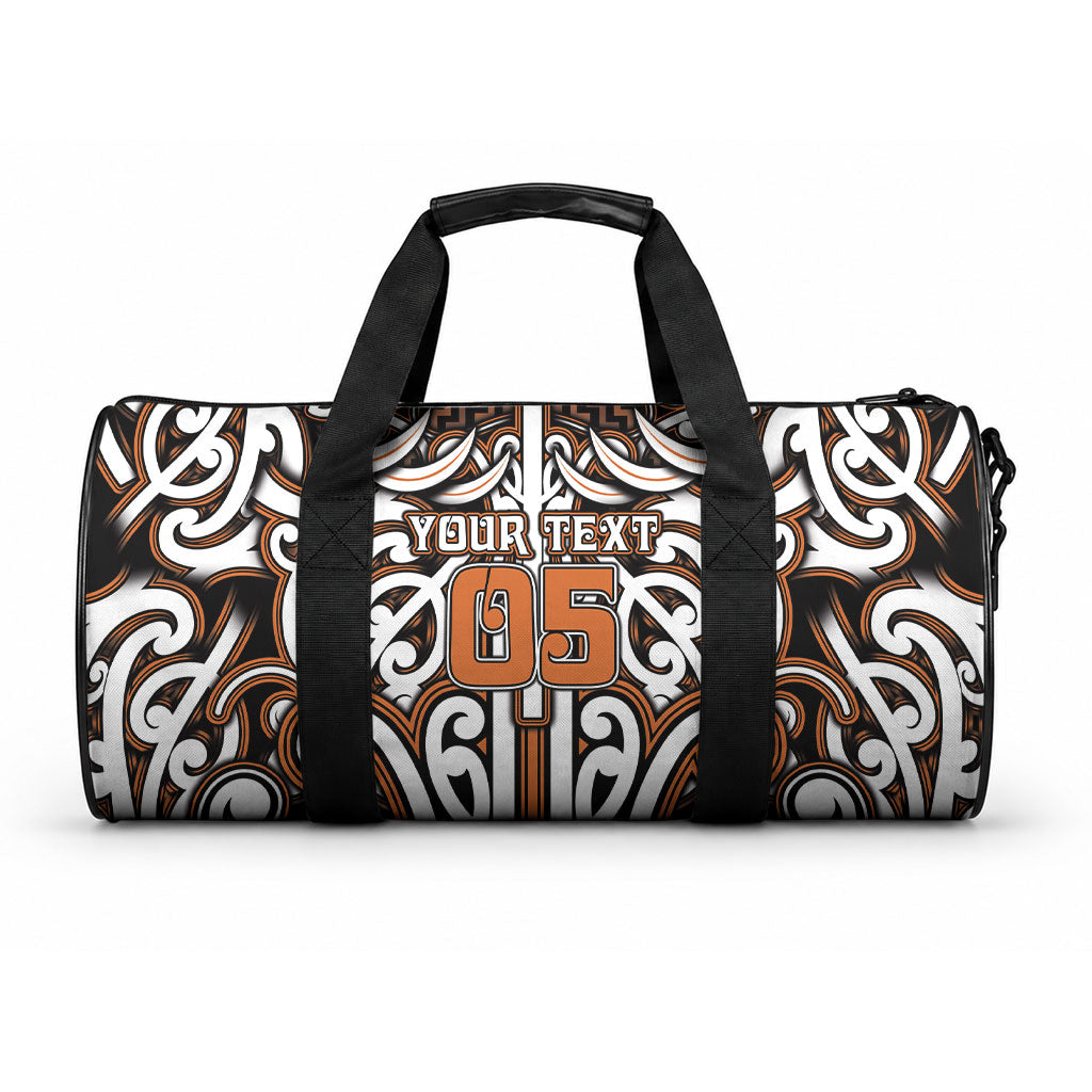 Custom Aotearoa Waikato Duffle Bag Maori Tribal Pattern Mix Poutama