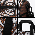Custom Aotearoa Waikato Duffle Bag Maori Tribal Pattern Mix Poutama