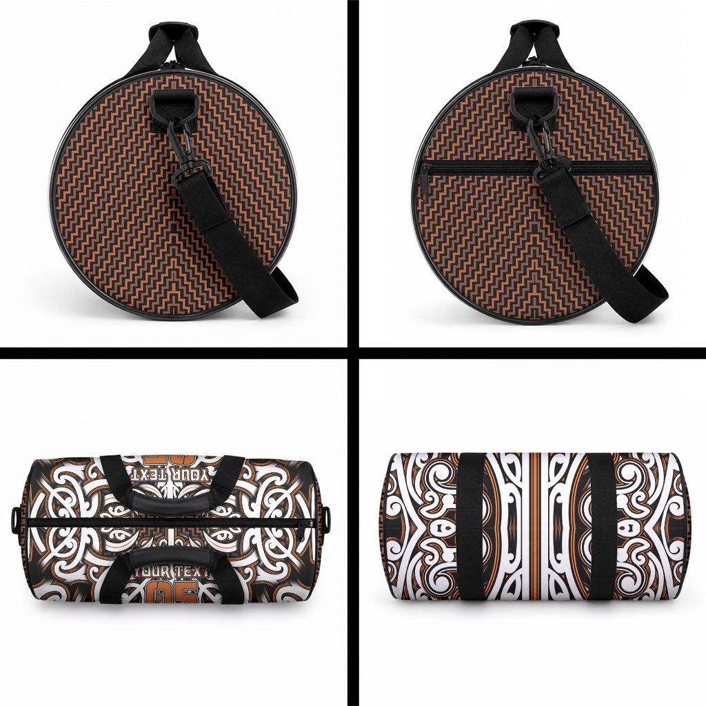 Custom Aotearoa Waikato Duffle Bag Maori Tribal Pattern Mix Poutama