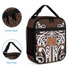 Custom Aotearoa Waikato Lunch Bag Maori Tribal Pattern Mix Poutama