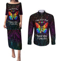 I See Your True Colors Personalised Couples Matching Puletasi and Long Sleeve Button Shirt Autism Awareness