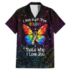 I See Your True Colors Personalised Family Matching Mermaid Dress and Hawaiian Shirt Autism Awareness