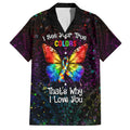 I See Your True Colors Personalised Family Matching Off The Shoulder Long Sleeve Dress and Hawaiian Shirt Autism Awareness