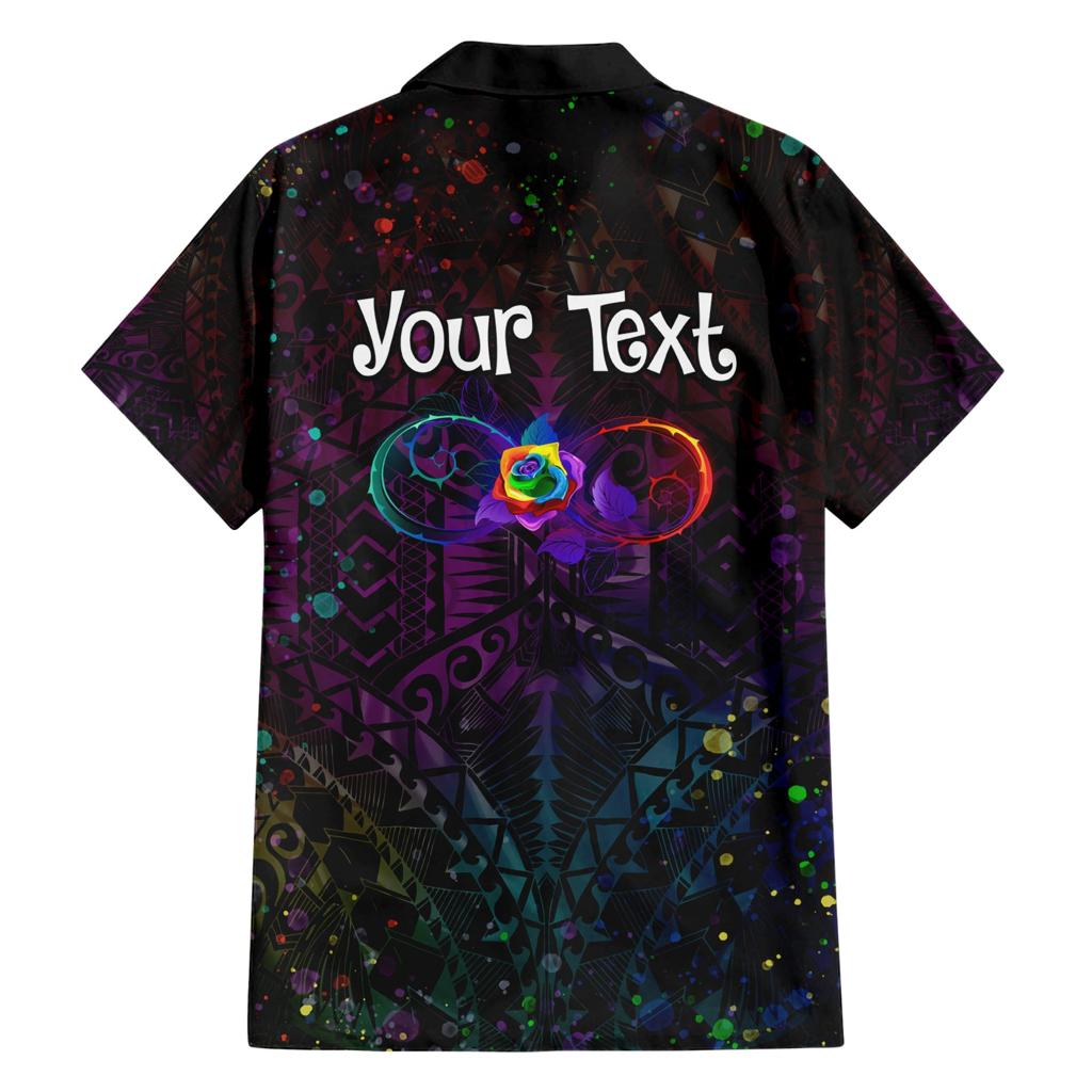 I See Your True Colors Personalised Family Matching Short Sleeve Bodycon Dress and Hawaiian Shirt Autism Awareness