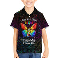 I See Your True Colors Personalised Kid Hawaiian Shirt Autism Awareness