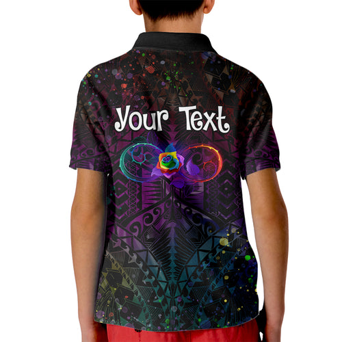 I See Your True Colors Personalised Kid Polo Shirt Autism Awareness