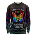 I See Your True Colors Personalised Long Sleeve Shirt Autism Awareness