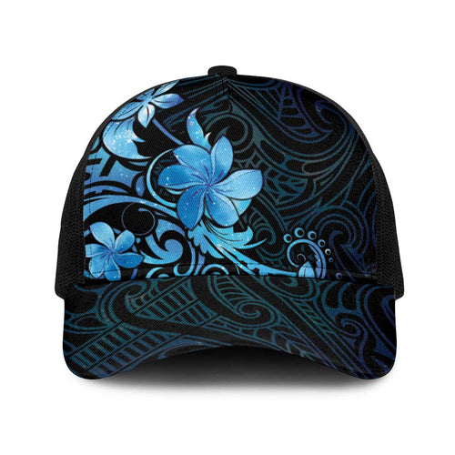 Matariki New Zealand Baseball Net Cap Maori Pattern Blue Galaxy