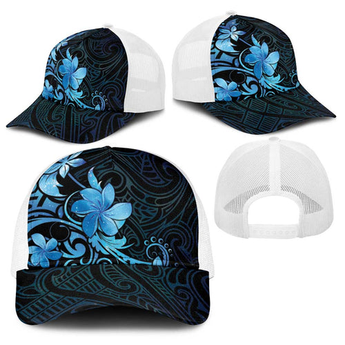 Matariki New Zealand Baseball Net Cap Maori Pattern Blue Galaxy