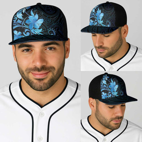 Matariki New Zealand Baseball Net Cap Maori Pattern Blue Galaxy