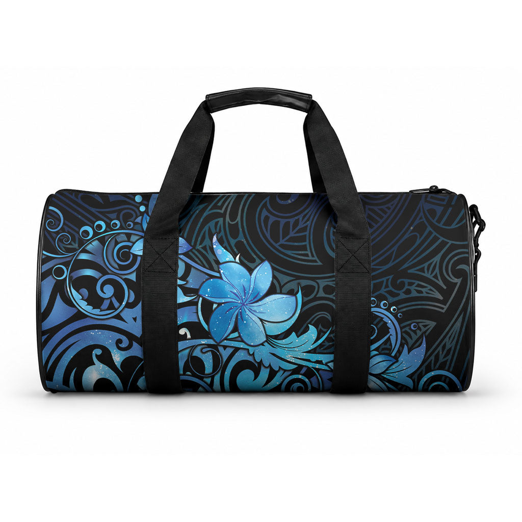 Matariki New Zealand Duffle Bag Maori Pattern Blue Galaxy