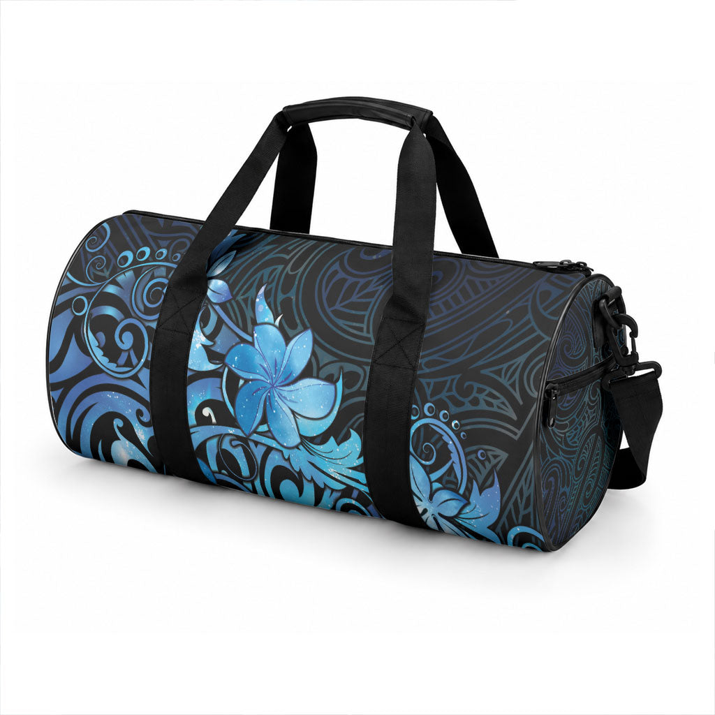 Matariki New Zealand Duffle Bag Maori Pattern Blue Galaxy