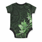 Matariki New Zealand Baby Onesie Maori Pattern Green Galaxy