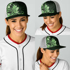 Matariki New Zealand Baseball Net Cap Maori Pattern Green Galaxy