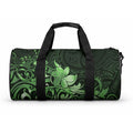 Matariki New Zealand Duffle Bag Maori Pattern Green Galaxy