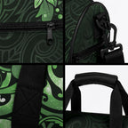 Matariki New Zealand Duffle Bag Maori Pattern Green Galaxy