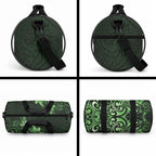 Matariki New Zealand Duffle Bag Maori Pattern Green Galaxy