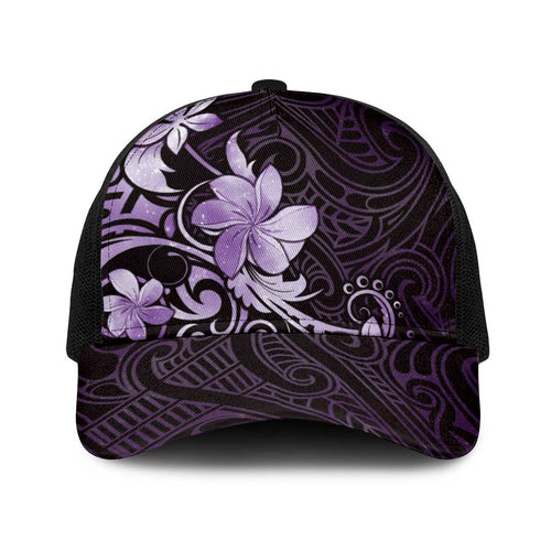 Matariki New Zealand Baseball Net Cap Maori Pattern Purple Galaxy
